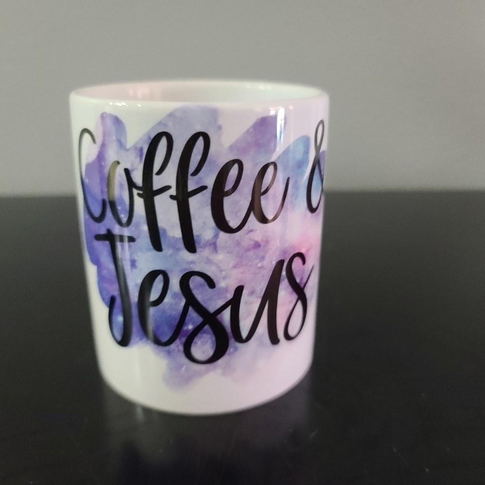Coffee and Jesus Christian Mug.